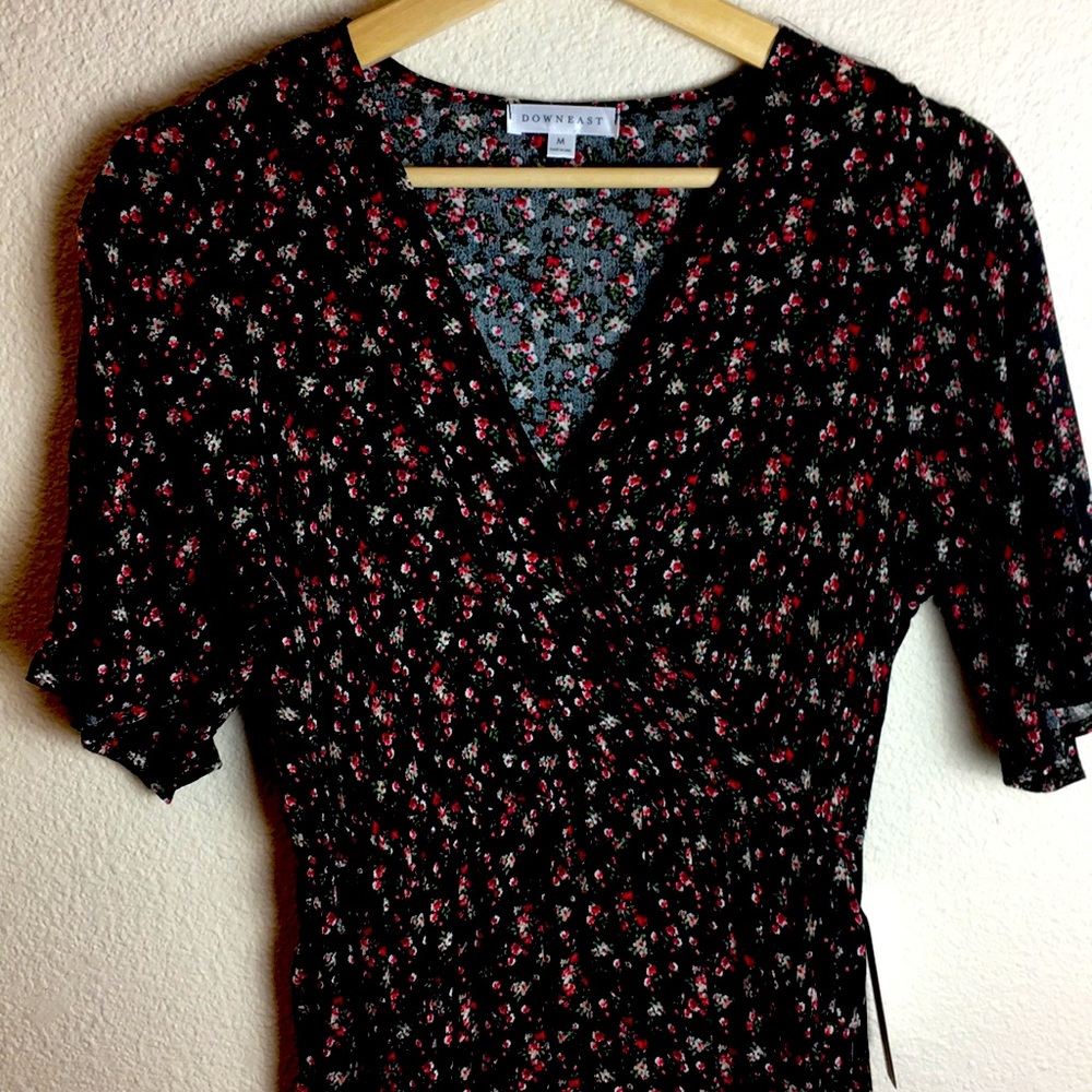 Downeast Floral Midi Dress